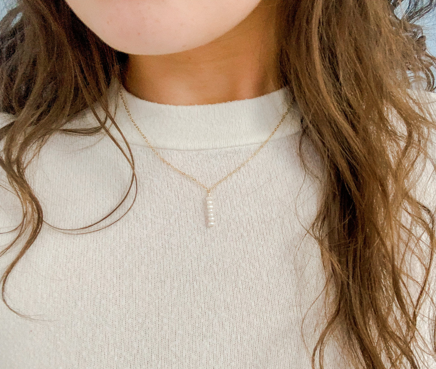 Freshwater Pearl Drop Necklace