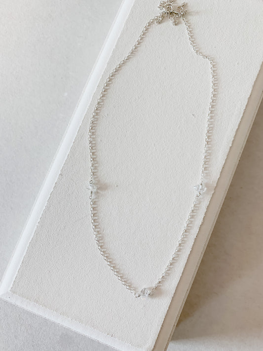 Triple Herkimer Diamond Necklace