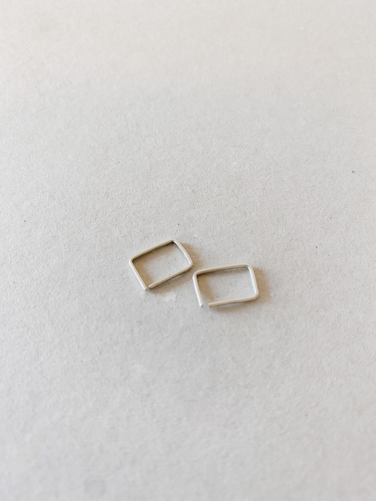 Rectangle Threader Earrings