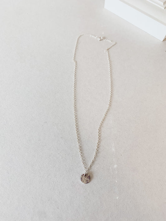 Textured Coin Necklace