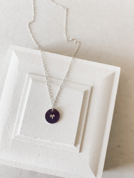 Large Zodiac Coin Necklace