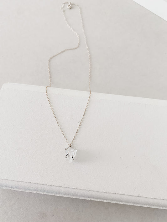 Raw Clear Quartz Necklace