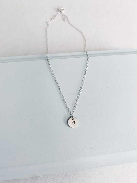 Initial Coin Necklace