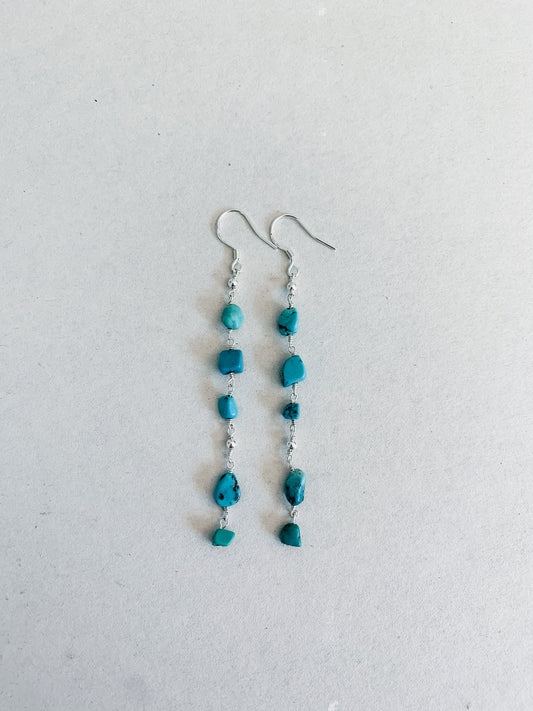 Turquoise Waterfall Earrings