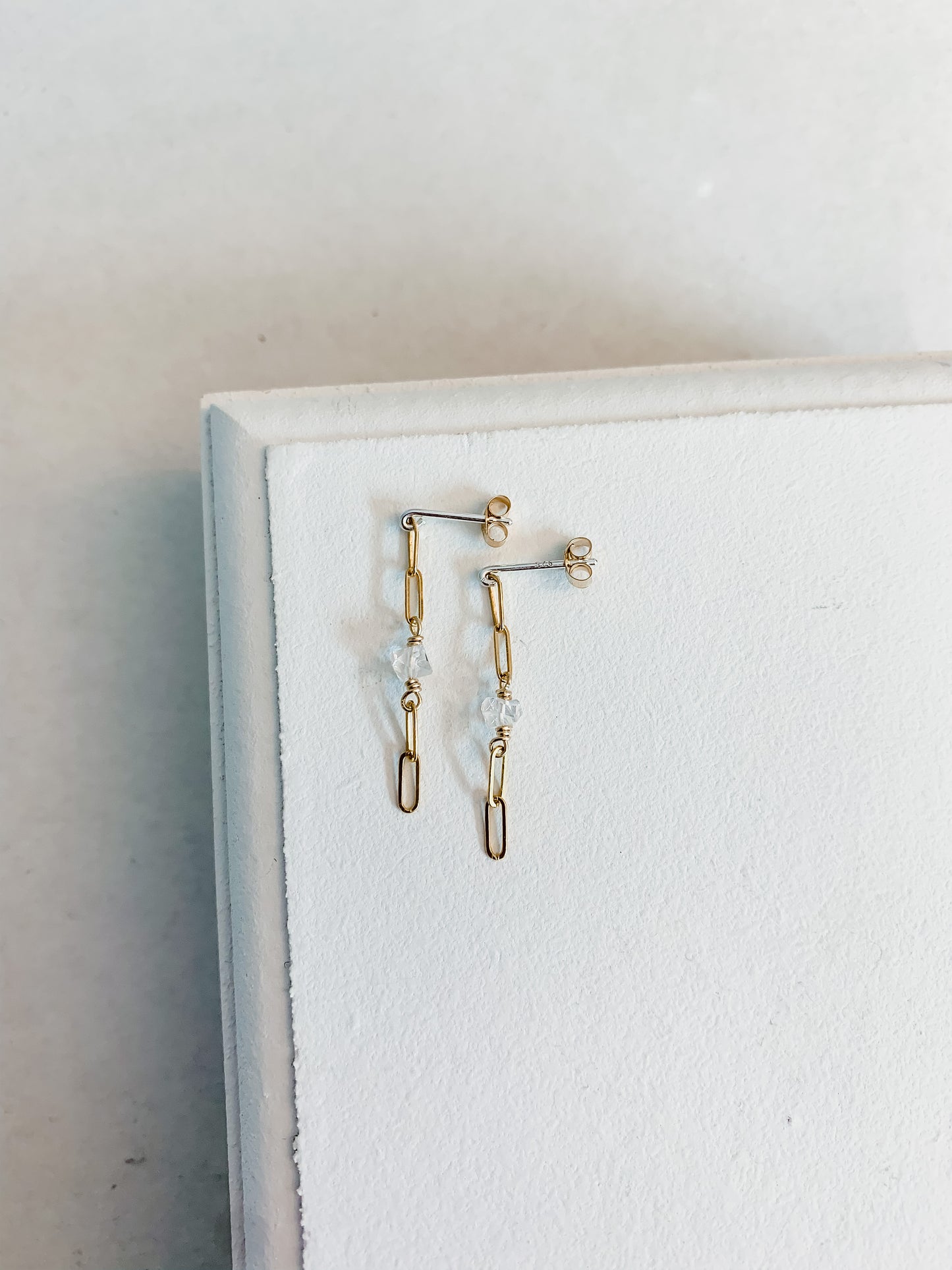 Bold Herkimer Diamond Earrings