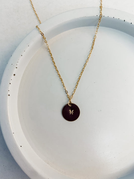 Large Zodiac Coin Necklace