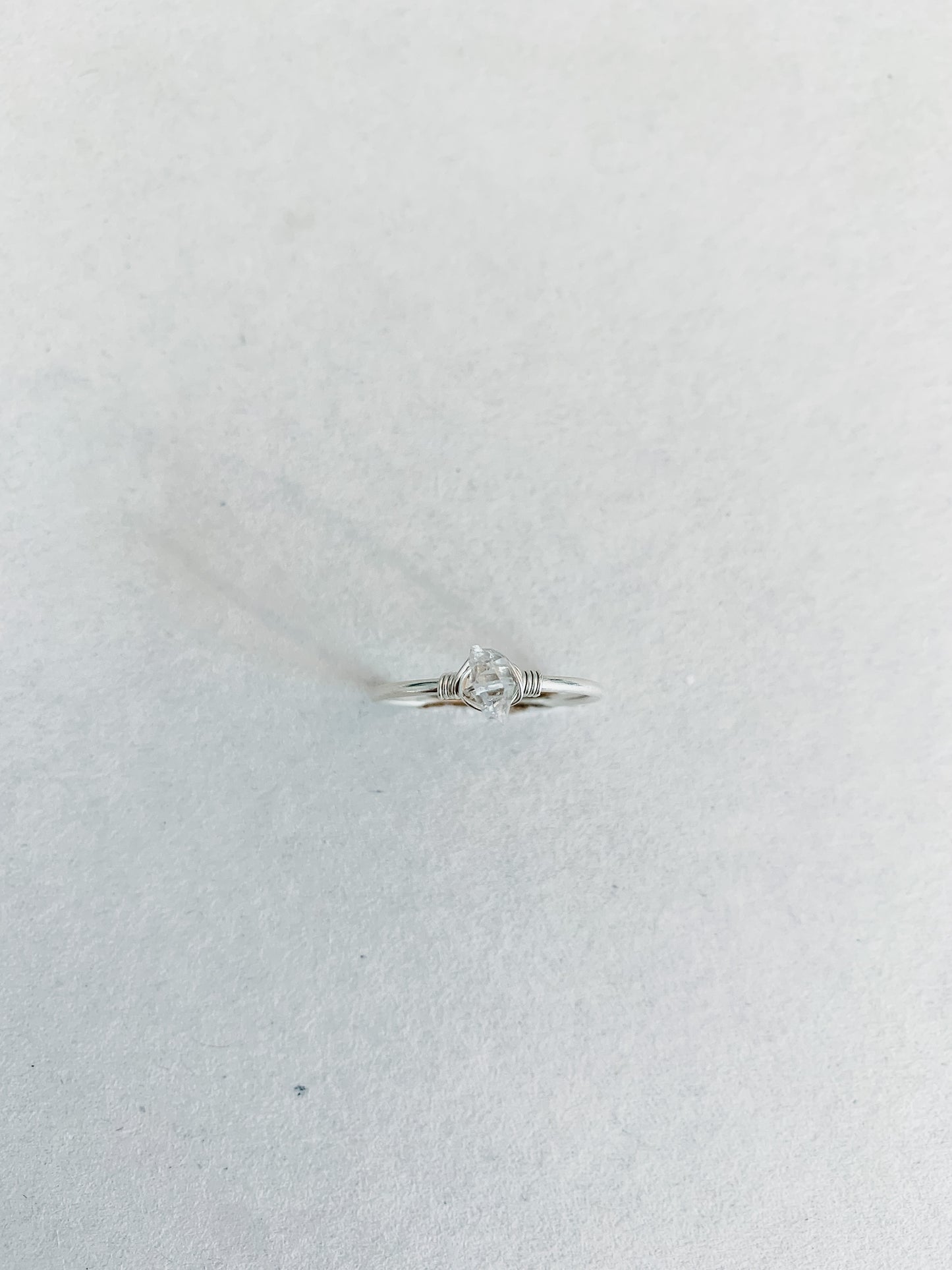 Herkimer Diamond Stacker Ring