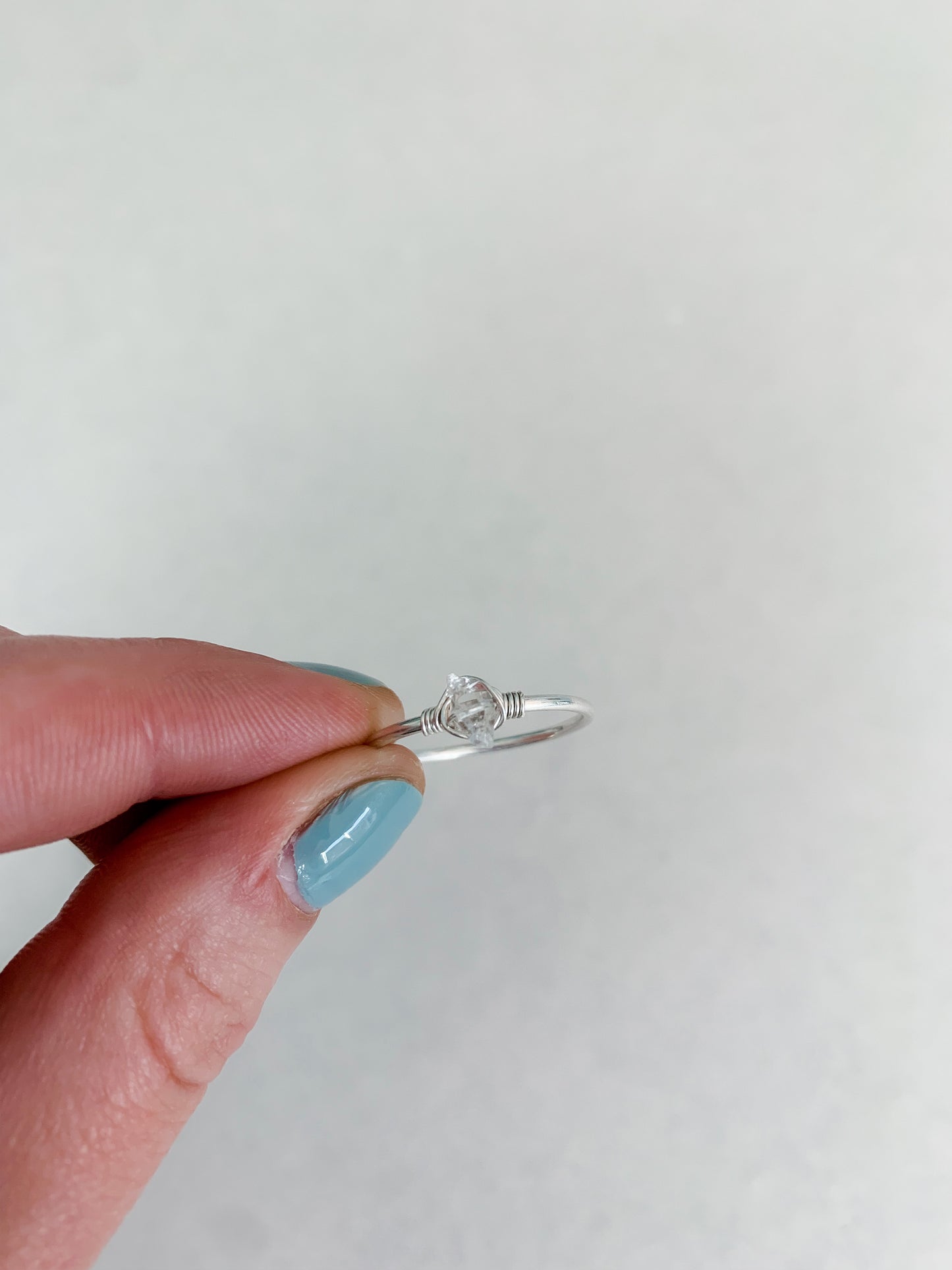 Herkimer Diamond Stacker Ring