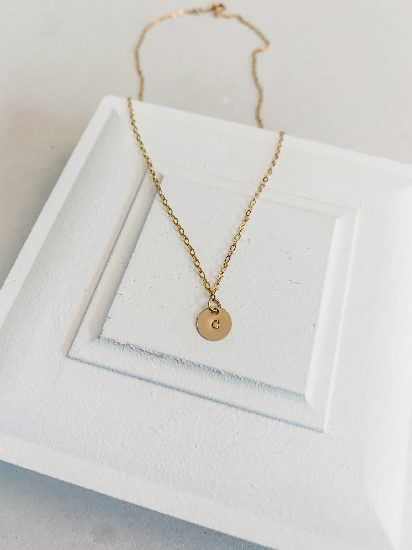 Initial Coin Necklace