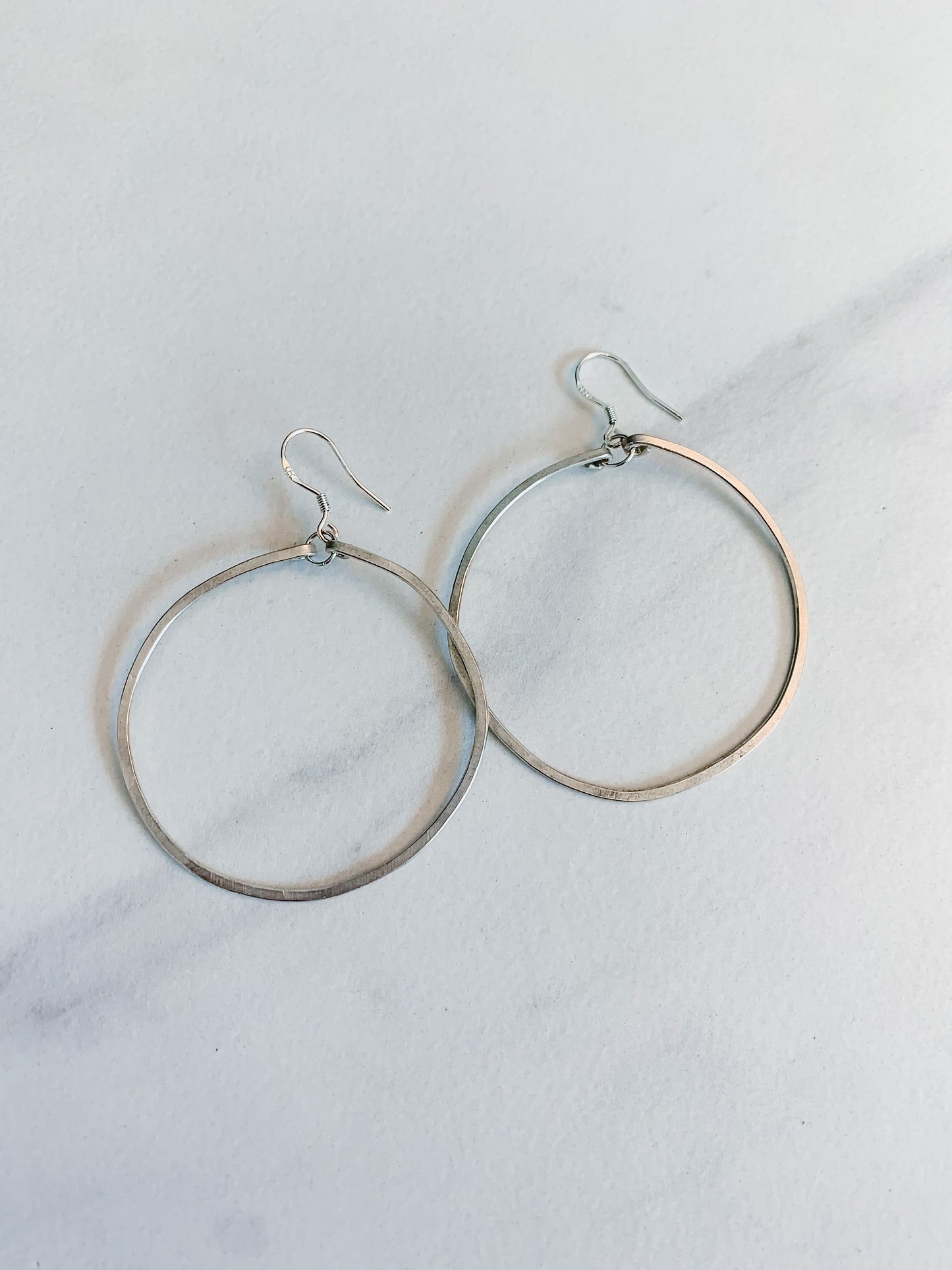 Hammered Hoop Earrings