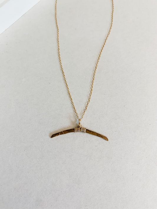 Double Horn Necklace