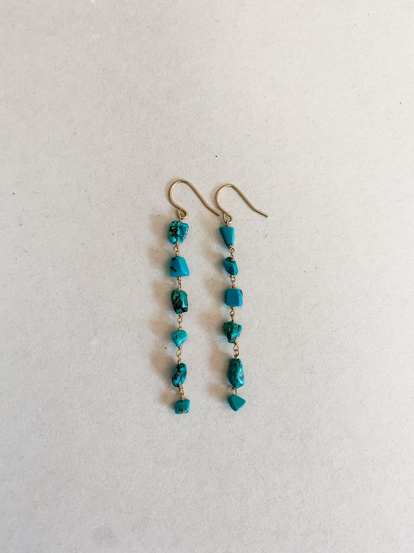 Turquoise Waterfall Earrings