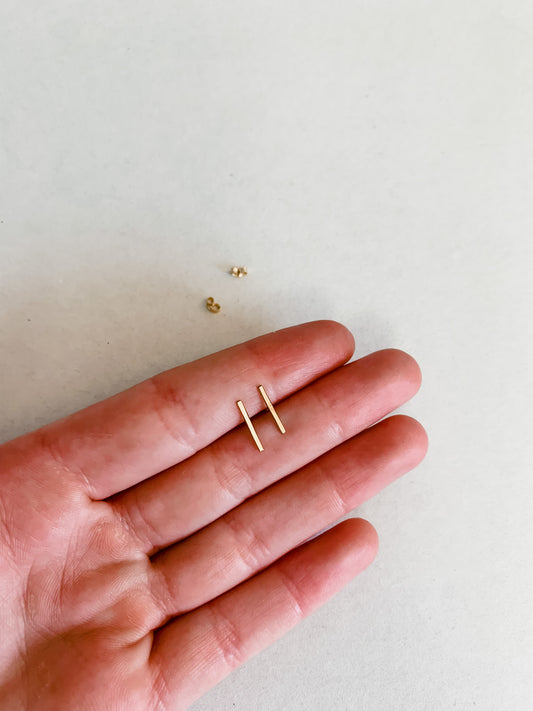 Bar Stud Earrings