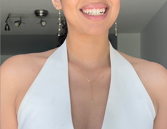 Freshwater Pearl Lariat Necklace