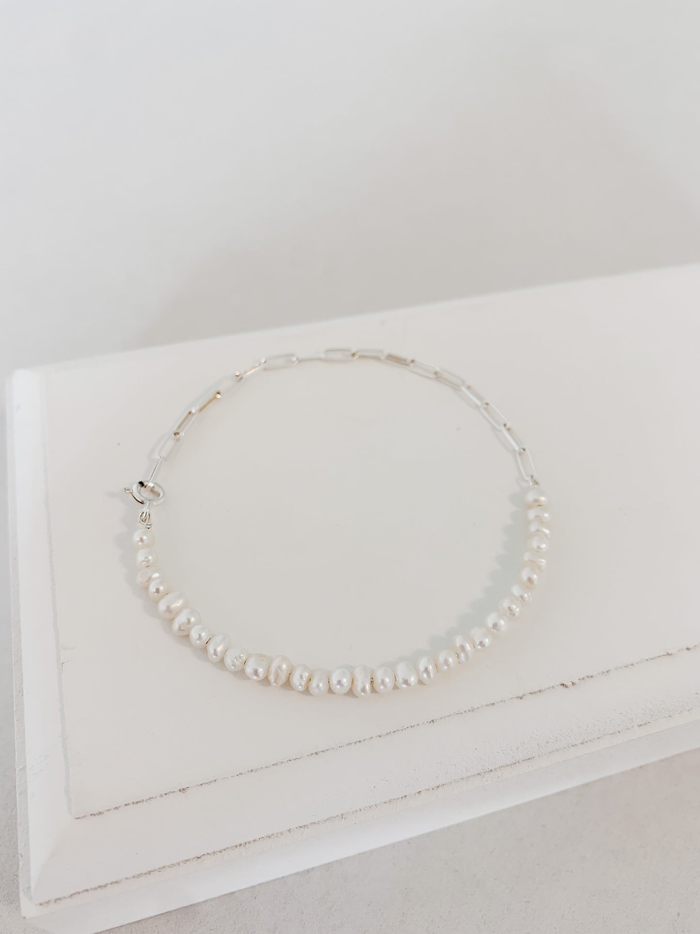 Half Freshwater Pearl Bracelet
